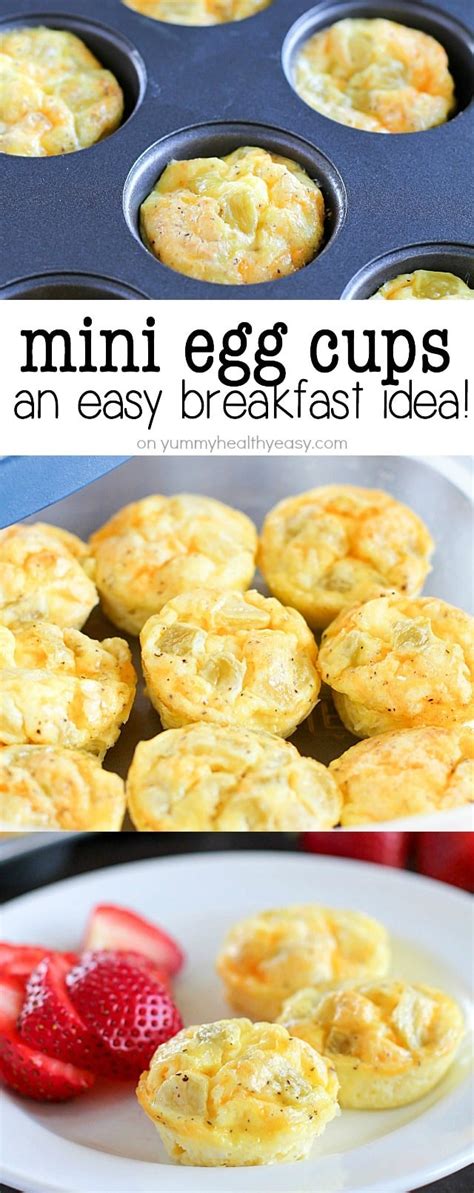 Mini Egg Cups A Healthy Make Ahead Breakfast Yummy Healthy Easy