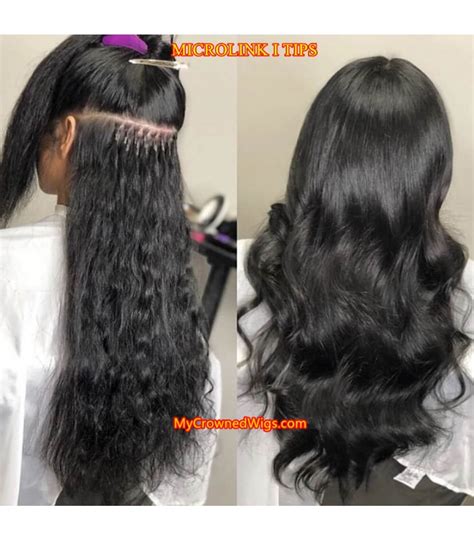 Brazilian Virgin Microlink I Tips Hair Extensions 【mcw927】 My Crowned