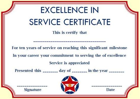 The outstanding certificate templates in pdf and word. 10 Years Service Award Certificate: 10 Templates to Honor Years of Service | Award certificates ...