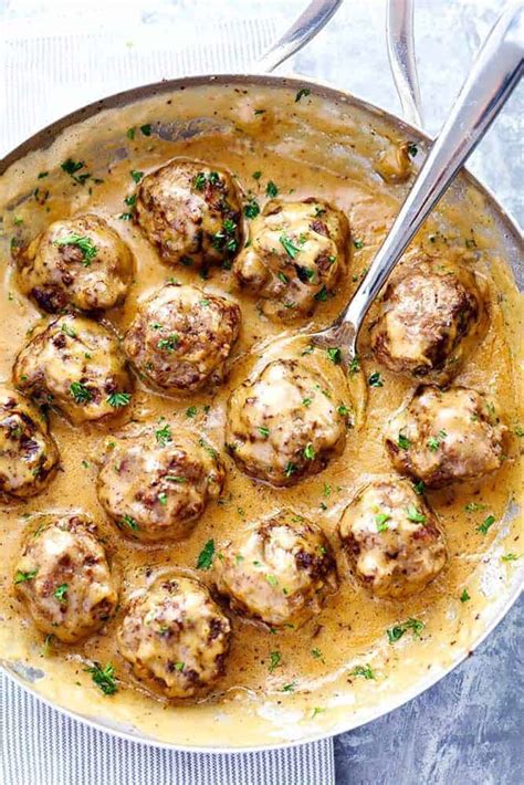 Roast dinner is very healthy because it got meat and vegetable in it and they're part of your 5 a day. The Best Swedish Meatballs | The Recipe Critic