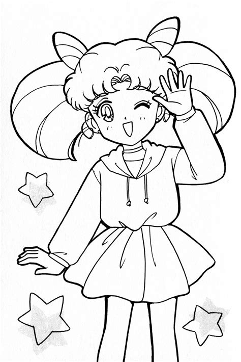 Sailor Moon Coloring Pages Sailor Mini Moon Sailor Chibi Moon