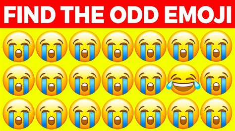 Can You Find The Odd Emoji Eye Test Youtube