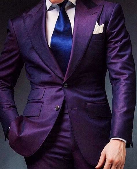 Pin By Charles Poupard On Mens Wear Tuxedo For Men Purple Suits