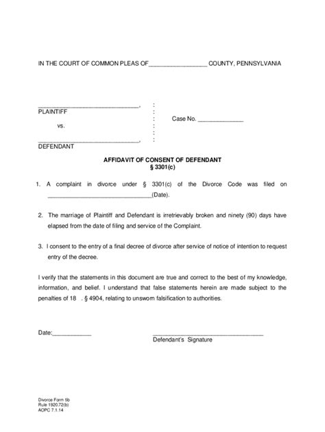 Pennsylvania Divorce Forms Pdf Fill Out And Sign Online Dochub