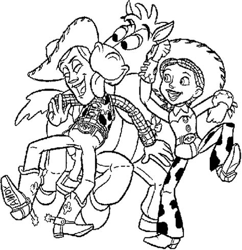 Includes woody coloring pages, as well as buzz lightyear, jessie, mr. Jessie Coloring Pages To Print at GetColorings.com | Free printable colorings pages to print and ...