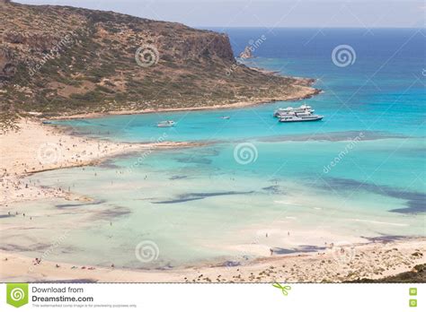 Balos Beach At Crete Island In Greece Stock Image Image