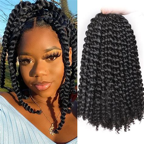 Buy Leeven 12 Inch Water Wave Crochet Hair For Passion Twists 2 Packs Short Bob Passion Twist
