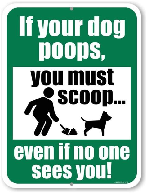 Honey Dew Ts Dog Poop Signs For Yard If Your Dog Poops Please Scoop