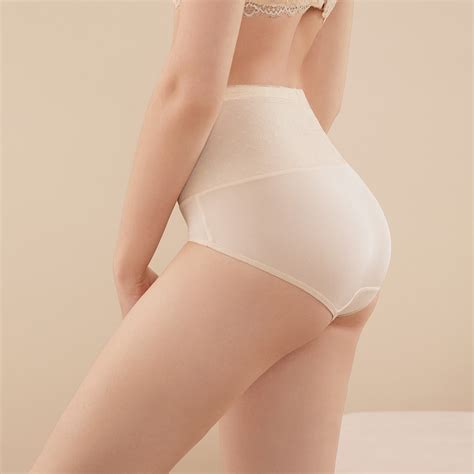 [clearance] Pretty High Waist Silk Panty With Lace Rachelsilk United States