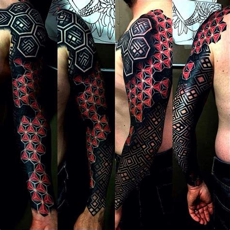 Really Cool Geometric Design Sleeve Really Intricate And
