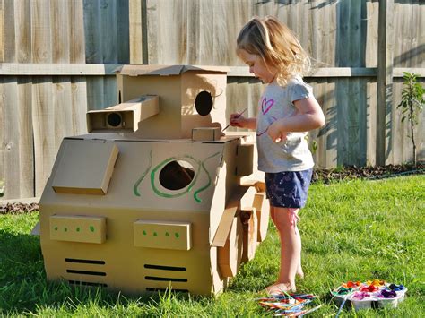 Mocka Tank Cardboard Colour And Play These Cardboard Foldables Are More