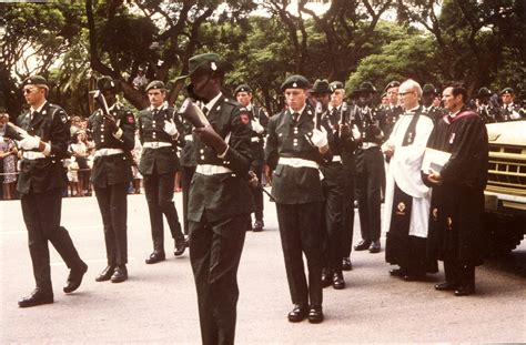 An Honour Guard Comprised Of Soldiers From The Rhodesian African Rifles