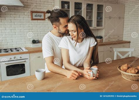 Beautiful Loving Couple Kissing In Bed Stock Image Image Of Romantic Lover 141639393