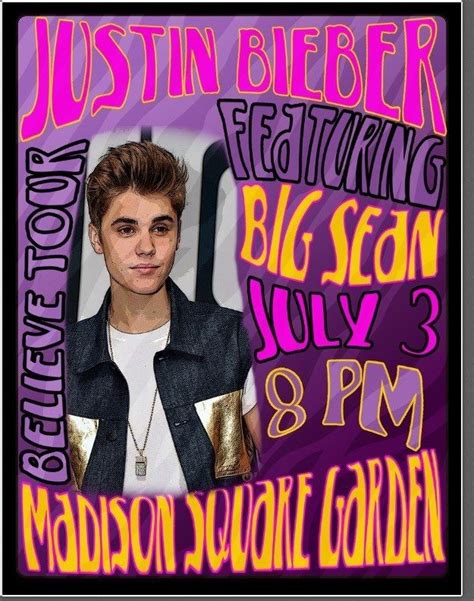 Order your justin bieber tickets today to see this pop music sensation live in concert. Justin Bieber Concert poster I made :) | Justin bieber ...