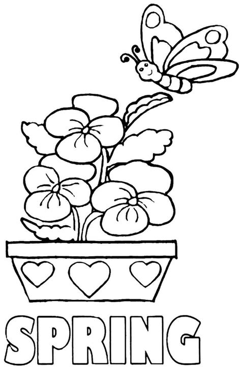 An adorable family of inch worms make them bright and colorful. Spring Coloring Pages For Preschoolers at GetDrawings | Free download