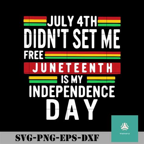 Juneteenth Is My Independence Day Svg Design Corral