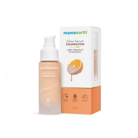 Mamaearth Glow Serum Foundation With Vitamin C Turmeric For 12 Hour