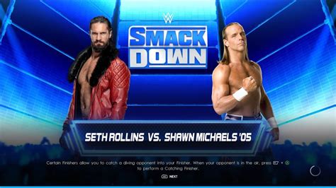Wwe K Seth Rollins Vs Shawn Michaels Youtube