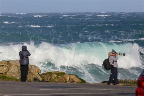 Cornwall Records Biggest Waves In England As Storm Hits Photos