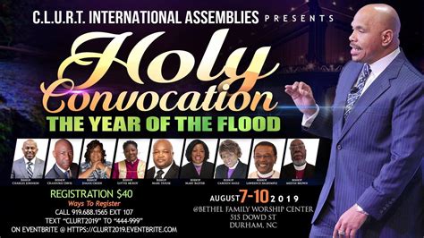 Clurt International Assemblies Presents Holy Convocation The