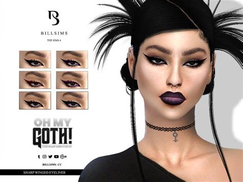 Makeup Cc Scene Makeup Sims 4 Cc Makeup Goth Makeup Grunge Makeup