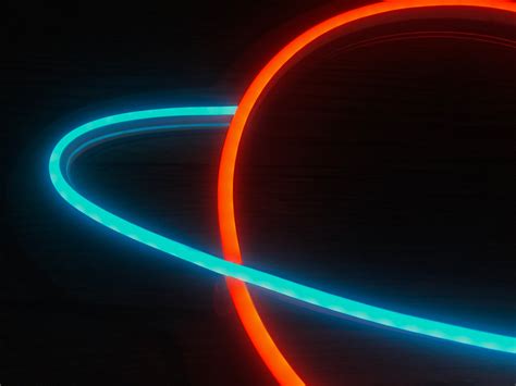 Planet Flex Neon Sign Led Planet Saturn Neon Type Sign Etsy