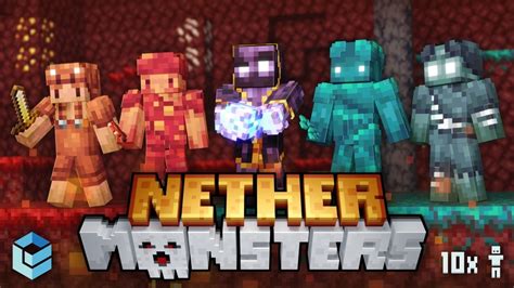 Nether Monsters By Entity Builds Minecraft Skin Pack Minecraft