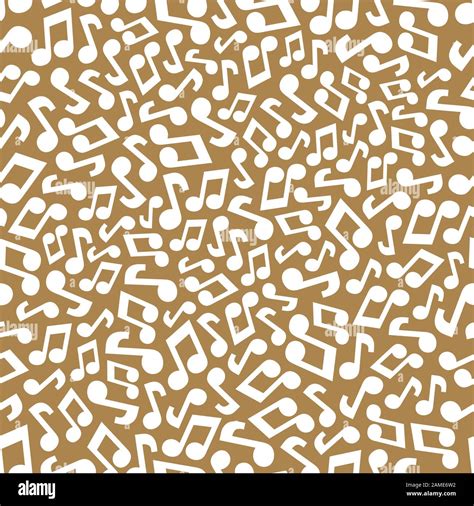 Musical Seamless Pattern With Music Notes Abstract Repeating