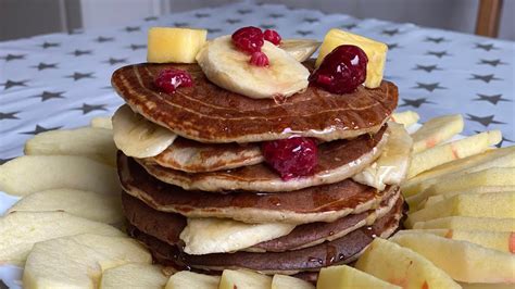 Only 50 calories fluffy pancakes recipe ! Healthy Oats Pancakes/ بان كيك صحي /Calorie Counted ...