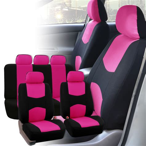 Car decor offers a large selection of cute car seat covers for girls. Pink Car Seat Covers Pink Black Set for Auto SUV Trucdk w ...