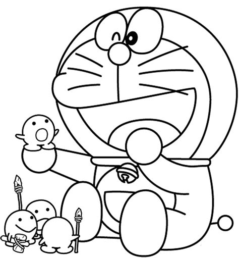 Mewarnai Doraemon Lucu Pin Di Kumpulan Kartun Gambar
