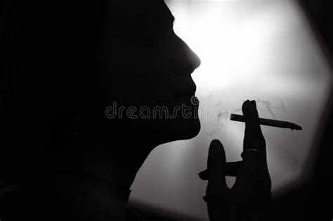 Woman Smoking Stock Image Image Of Illness Addiction 103170089