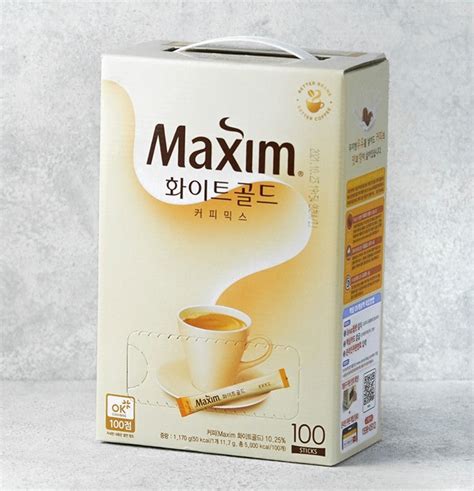Maxim White Gold Coffee Mix Café Instantané 100p Dongsuh Acemartmall