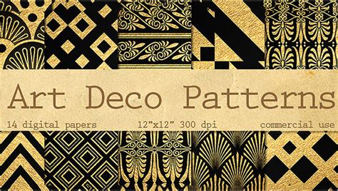 art deco patterns  psd png vector eps format