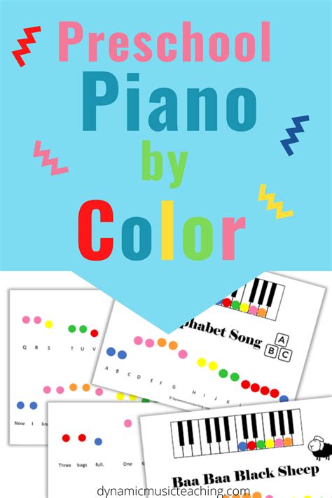 Free Piano For Preschoolers Printable Sheets No Prior Music Knowledge