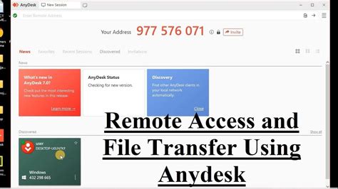 Installing And Using Anydesk For Remote Access Youtube