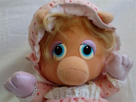 Miss Piggy 1984 Hasbro Softies Jim Hensons Muppet Babies Etsy