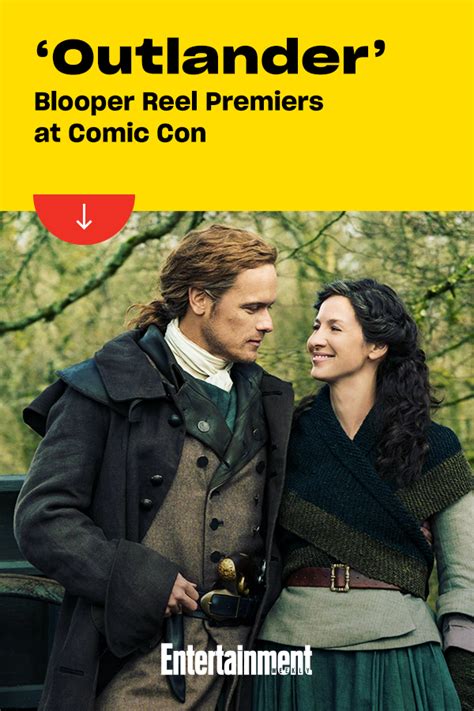 A Man And Woman Standing Next To Each Other With The Caption Outlander