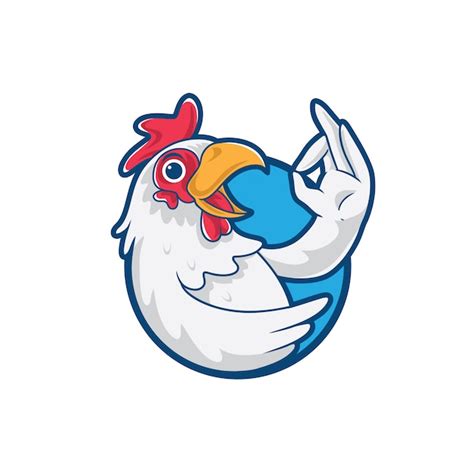 Premium Vector Chicken Cartoon Mascot