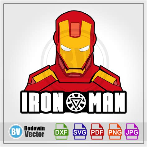 Iron-Man SVG / Instant Download / Digital Clipart | Bodowinvector | Vector