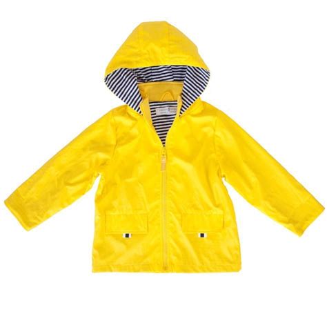 Kids Yellow Waterproof Raincoat And Unisex Kids Rainwear French Soda