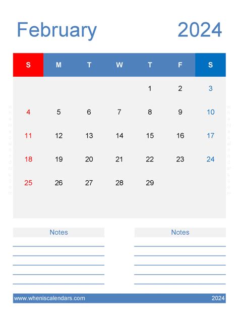 Feb 2024 Editable Calendar Monthly Calendar