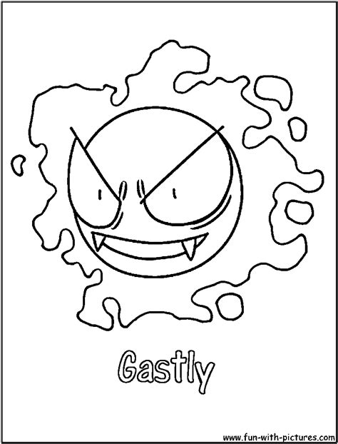 Use the printables for various halloween crafts and activities. Ghost Pokemon Coloring Pages - Free Printable Colouring ...