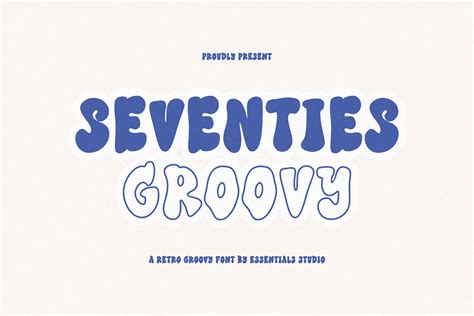 Seventies Groovy Font By Essentials Studio · Creative Fabrica