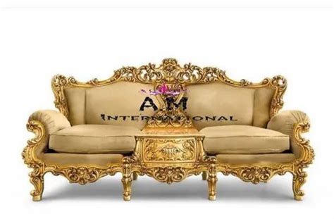Am International Wooden Royal Sofa Set Living Room Size Standard At