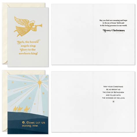 Heavenly Blessings Boxed Christmas Cards Assortment Pack Of 36 Boxed