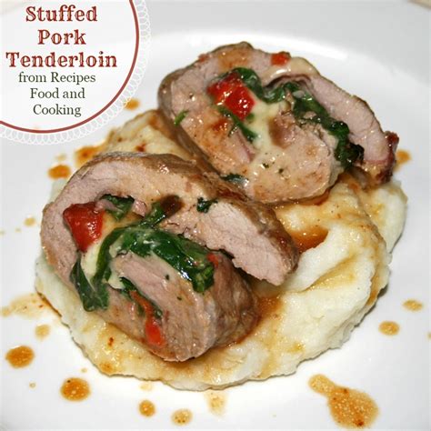Wrap bacon around pork, leaving ends of bacon slices under the pork. Stuffed Pork Tenderloin - Recipes Food and Cooking