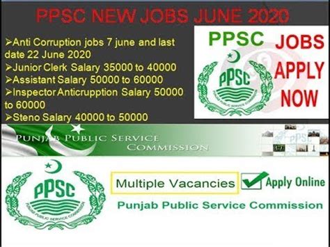 Ppsc Jobs June Advertisement No Ppsc Gop Pk Latest New Jobs Youtube