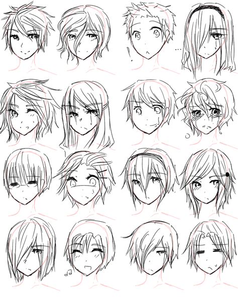 How To Draw Anime Hairstyles For Girls Guy Hairstyles By Aii Luv