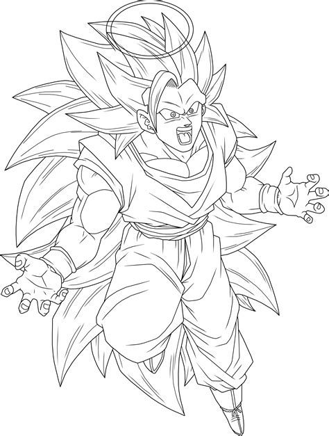 Ssj Goku Black And White Sketch Coloring Page